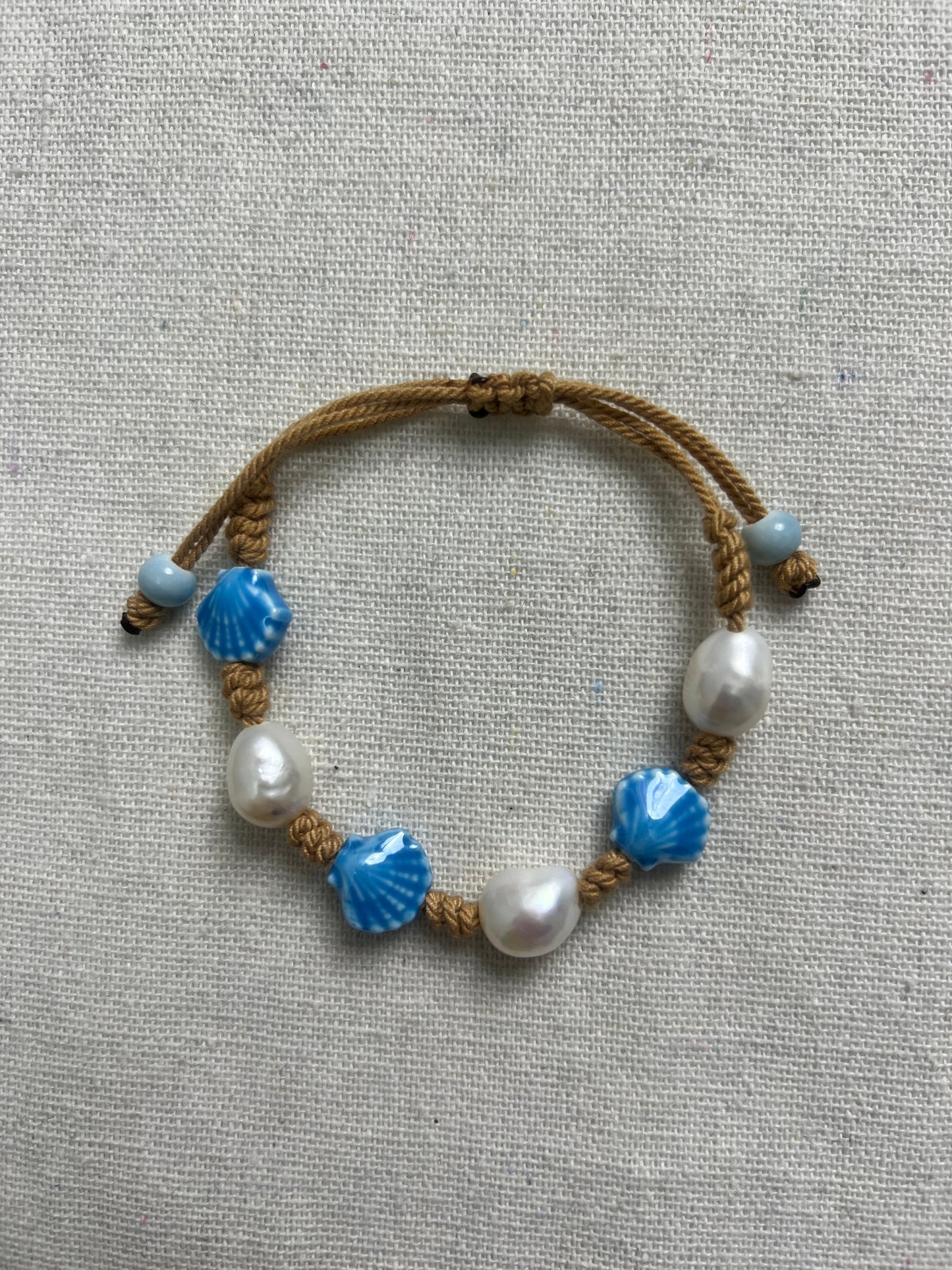 Shell & Pearl Ceramic Bracelet